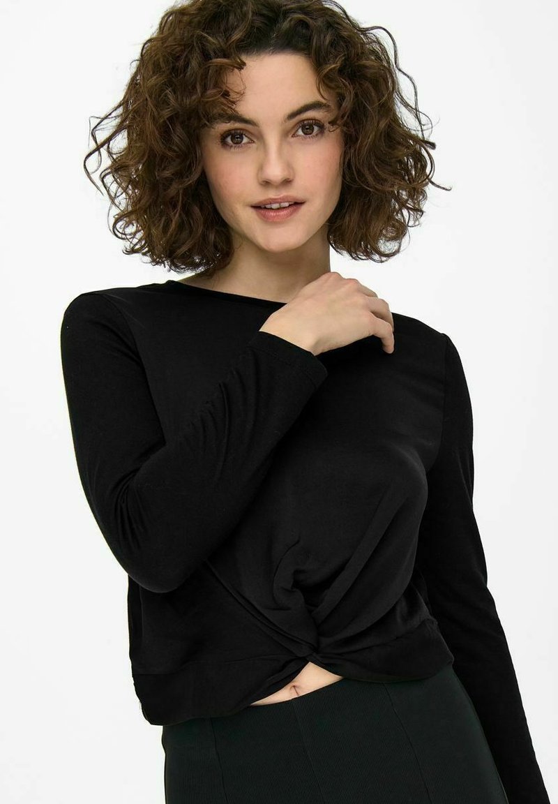 Damen T-Shirts | ONLY Langarmshirt black/schwarz - KE30174 Damen T-Shirts | ONLY Langarmshirt black/schwarz - KE30174