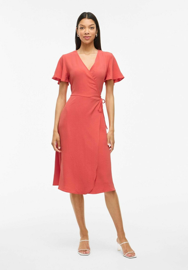 strapless open back dress Pointelle Wrap Dress main image 1