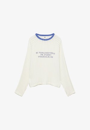 PULL&BEAR, GRAPHIC - LONG SLEEVE T-SHIRT - Jumper - white