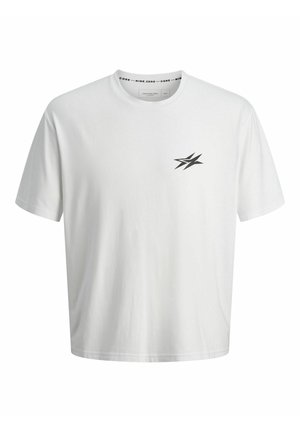 Jack & Jones Performance JCOCNZ BERLIN  - Apdrukāts T-krekls - bright white