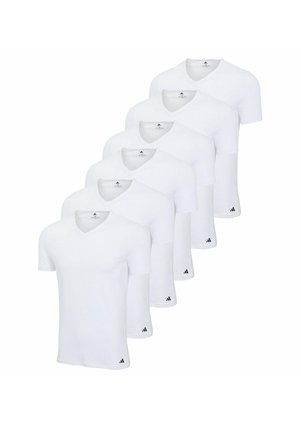 6ER PACK - V-NECK  ACTIVE CORE  - T-shirt basic - weiß
