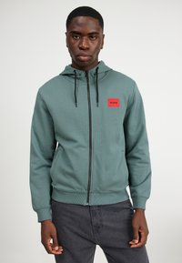 HUGO DAPLE - Felpa con zip - dark green