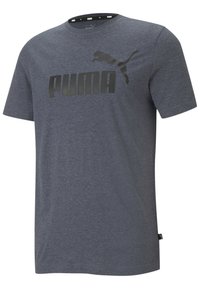 Puma - ESS ESSENTIALS HEATHER RUN - T-shirt imprimé - peacoat Image miniature 1