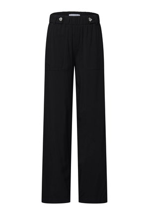 Street One Studio, WIDE LEG HOSE IM LOOSE FIT MIT GÜRTELDETAIL - Housut - black