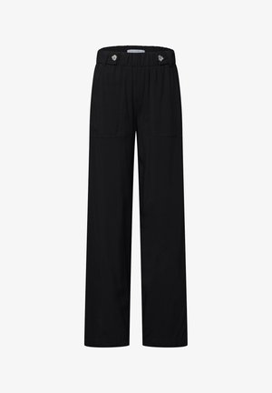 Street One Studio, WIDE LEG HOSE IM LOOSE FIT MIT GÜRTELDETAIL - Housut - black