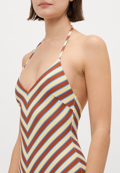 Alemais TAMSIN HALTER ONE PIECE - Kopalke - yellow/blue/brown