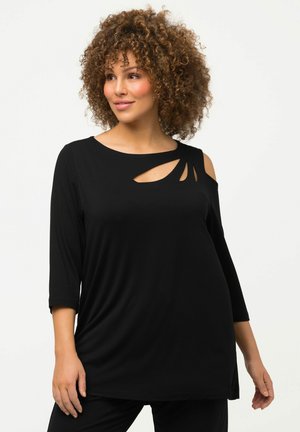 Ulla Popken T-shirt à manches longues - black