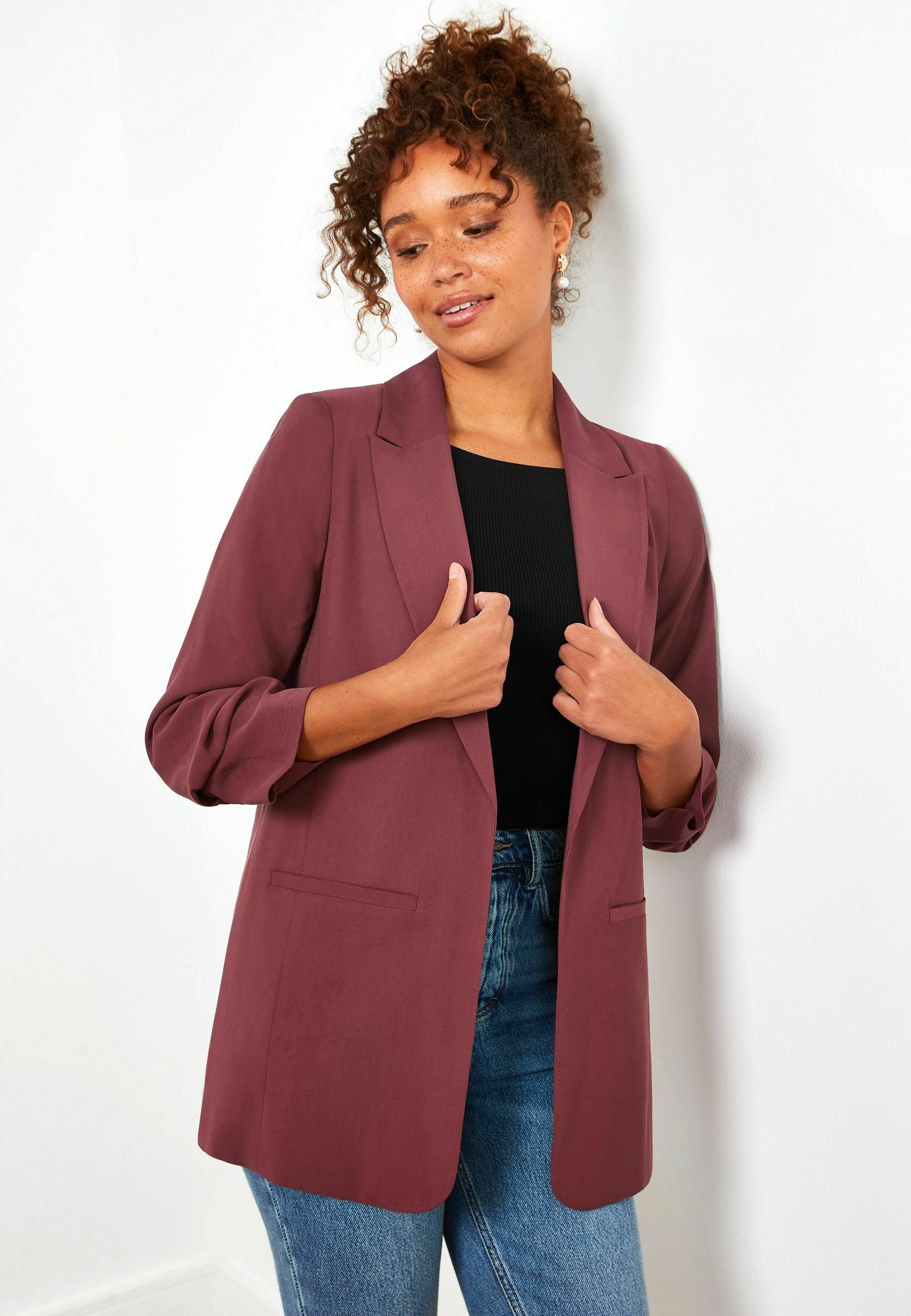 Next RUCHED ARM - Blazer - rose pink 