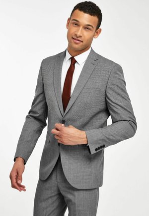 MIX TEXTURED TAILORED FIT - Veste de costume - light grey