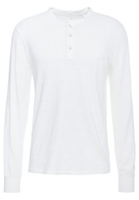 CLASSIC HENLEY - Topper langermet - white