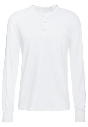 CLASSIC HENLEY - Hosszú ujjú felső - white