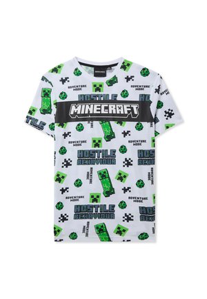 MINECRAFT - T-shirt con stampa - bianco ottico