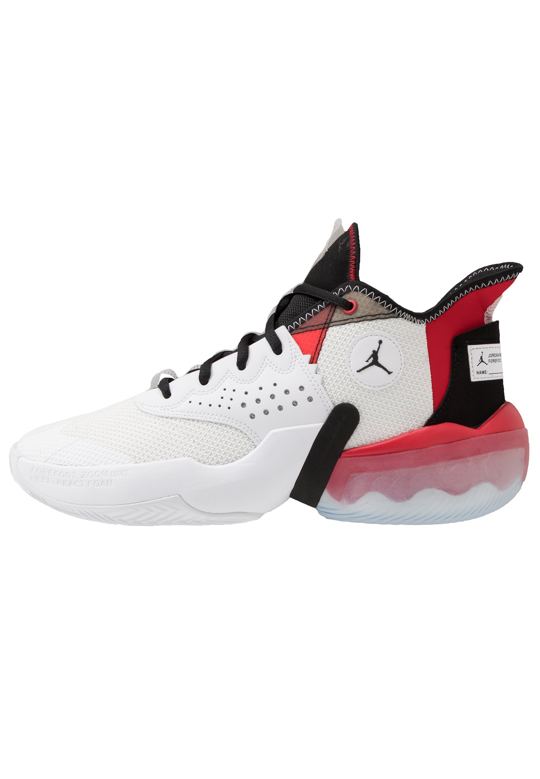 Jordan Jumpman Diamond 2 Mid Basketballschuh White Black University Red Weiss Zalando De