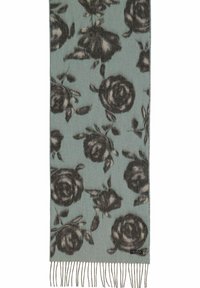 FRAAS FLORAL CASHMINK - MADE IN GERMANY - Sciarpa - misty blue