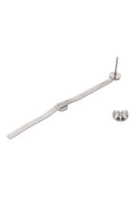 Nerezový náramek s propojenými články, vybavený kruhovým zapínáním a samostatnou dekorační sponou.