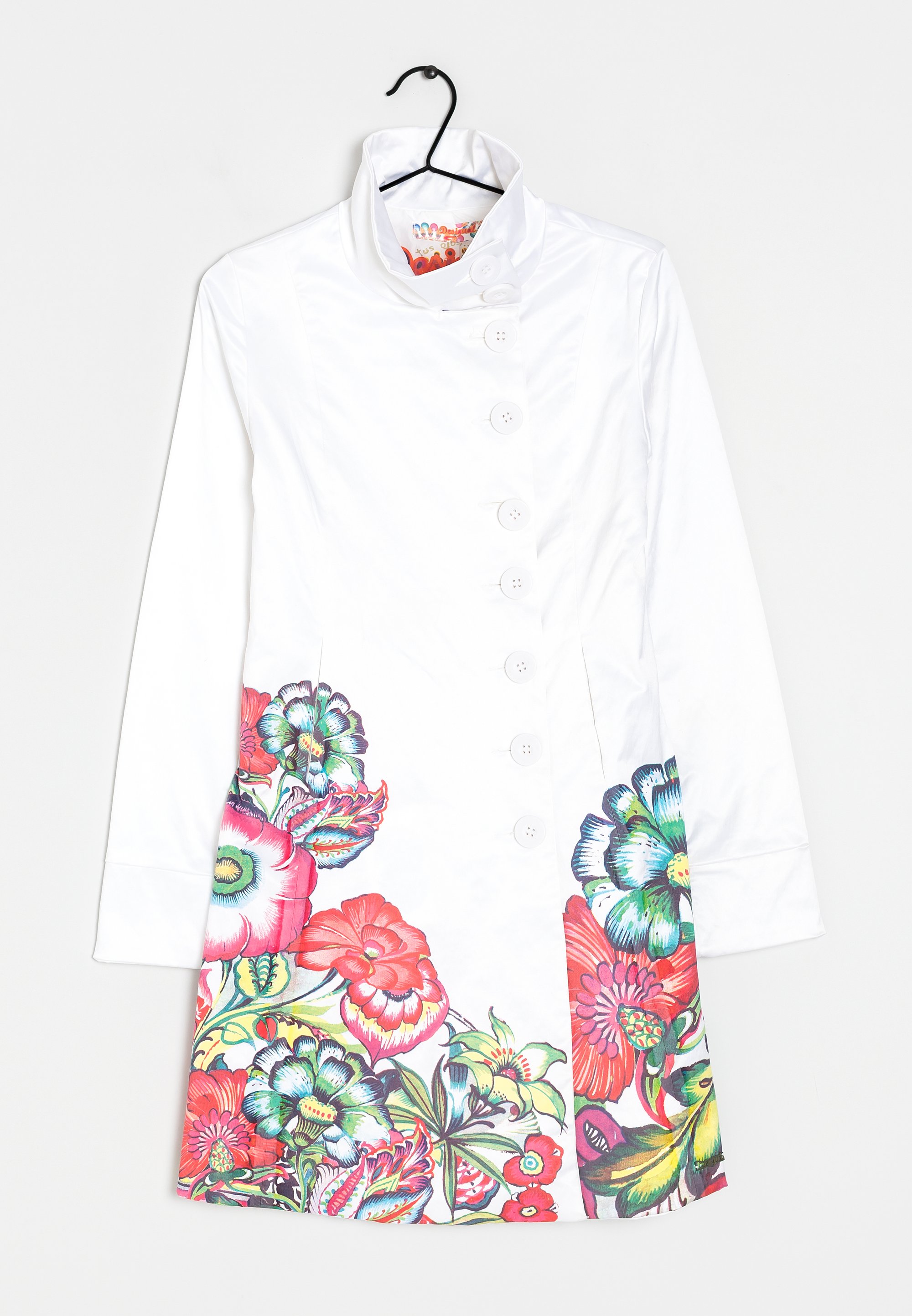 Chaquetas Segundas Rebajas Desigual Desigual Abrigo Corto White