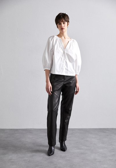 rag & bone SEDONA MOTO PANT - Δερμάτινο παντελόνι - black