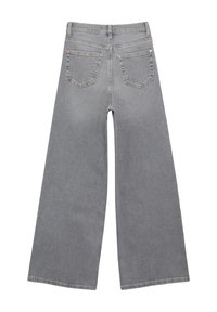 s.Oliver SUPER HIGH RISE WIDE - Jean flare - grau