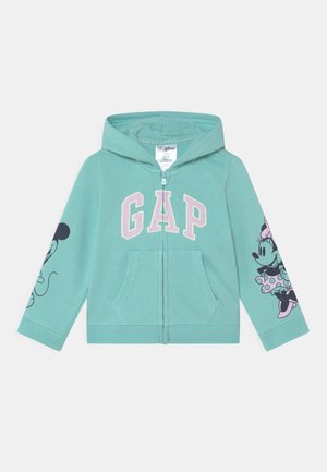 DISNEY LOGO TODDLER GIRL - Sweat à capuche zippé - fresh mint
