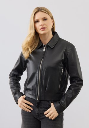 Bolongaro Trevor BEKLEIDUNG FLORA BOMBER - Lederjacke - black wss