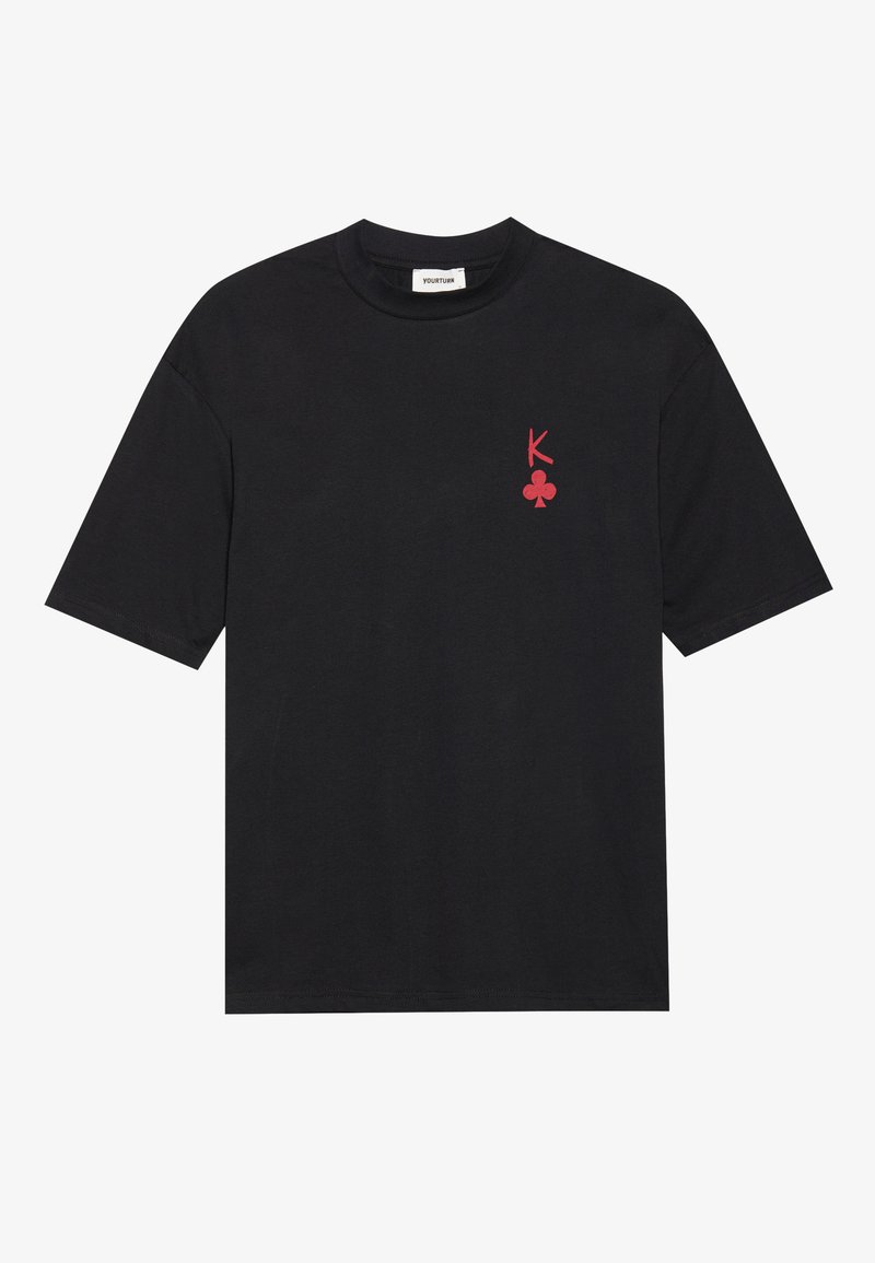 YOURTURN T-shirt print zwart YOURTURN T-shirt print zwart