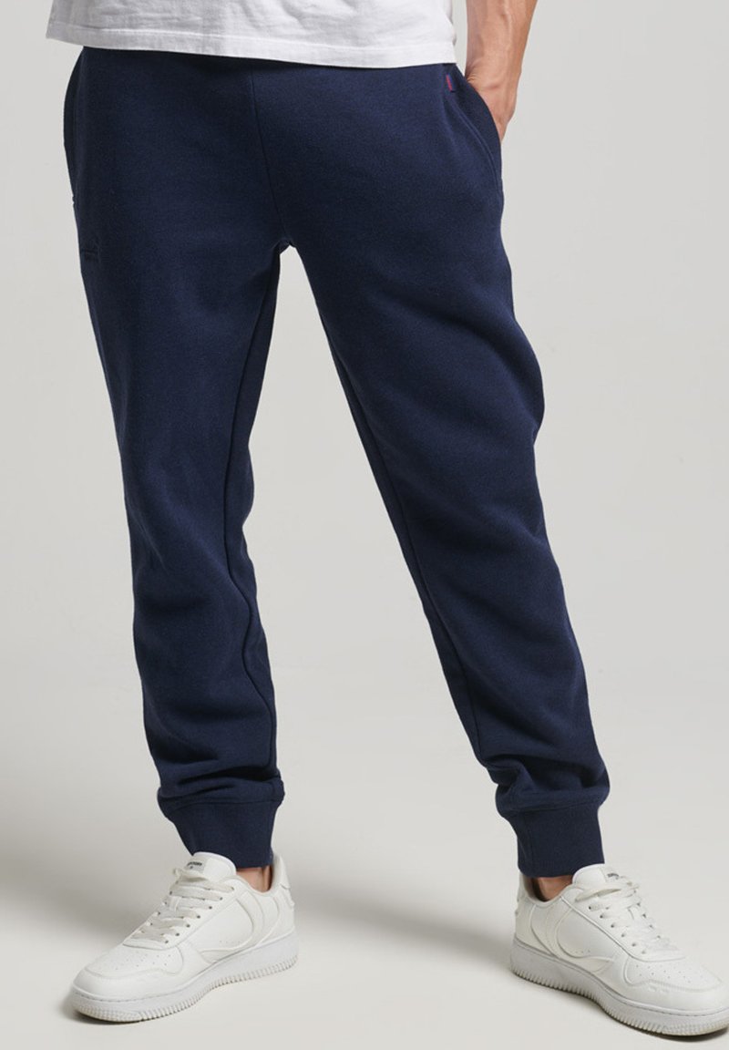 Superdry VINTAGE LOGO Tracksuit bottoms rich navy marl/blue
