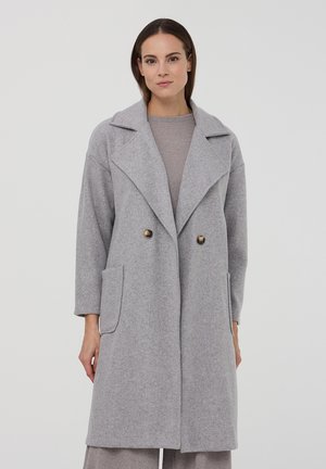 Terranova CPTD35079ABLUN CAPPOTTO VESTAGLIA SFODERATO S018 - Cappotto classico - grigio melange