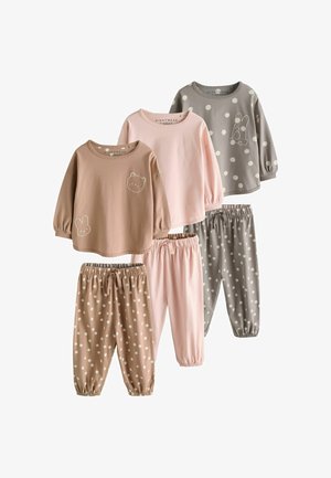 Next, REGULAR FIT - JOGGER PYJAMAS 3 PACK SET - Nachtwäsche Set - pink grey