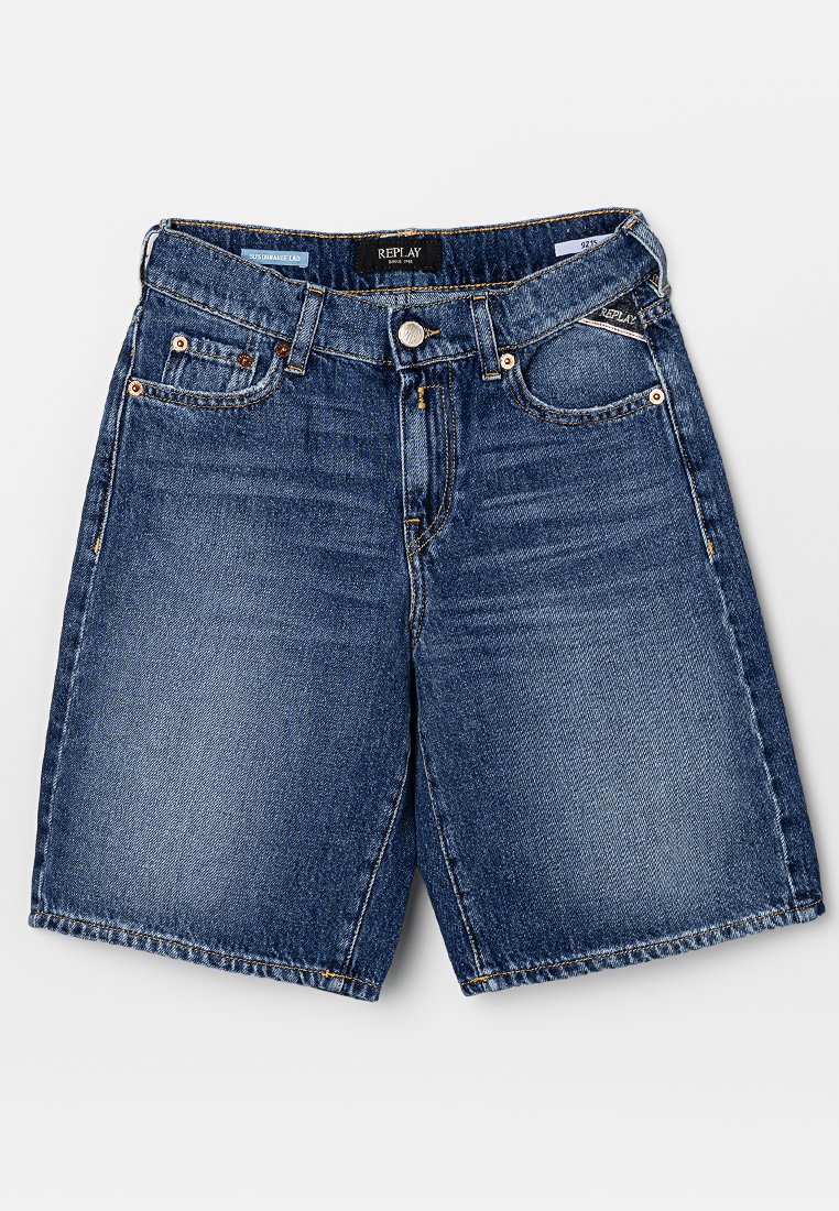 Replay Jeansshort blauw Replay Jeansshort blauw