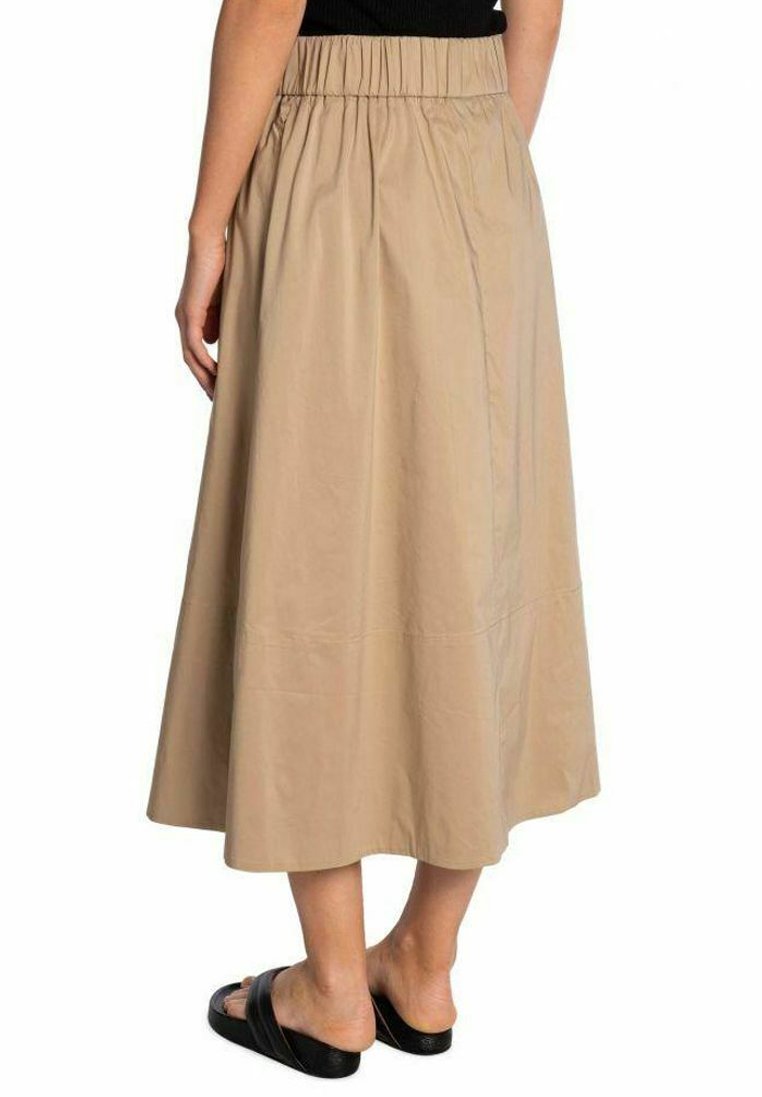 neo noir yara poplin skirt light taupe
