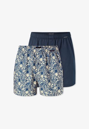 Schiesser, BOXERSHORTS 2-PACK - Boxer shorts - dunkelblau hell-gelb