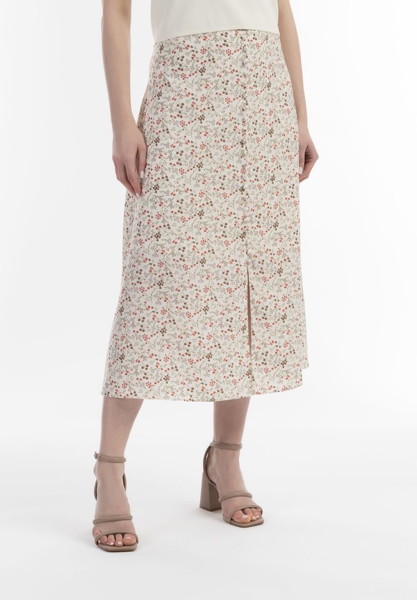 A-Linien-Rock - wollweiss mehrfarbig