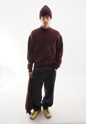 EMAAL Å ZICK ZACK - Sweatshirt - dark cranberry