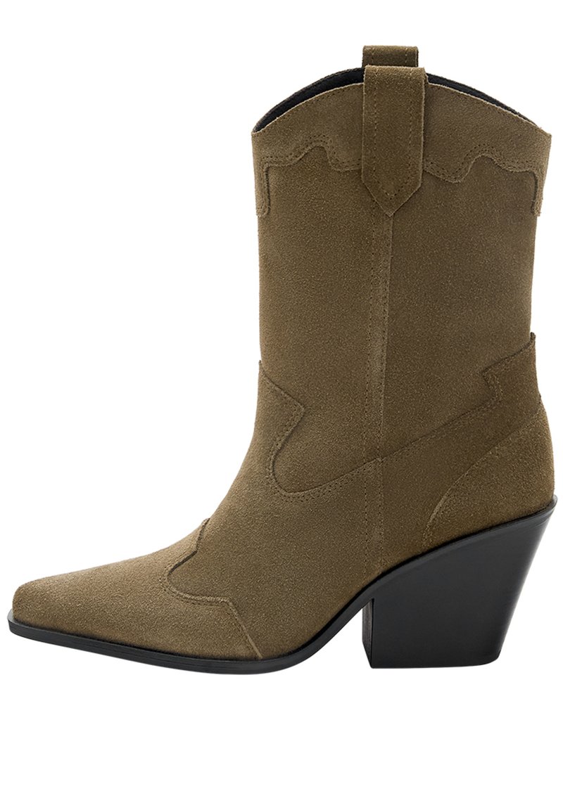PULL&BEAR Cowboy/biker ankle boot sand Zalando.ie