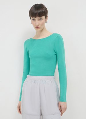 SCHIENA SCOPERTA - Maglietta a manica lunga - verde acqua
