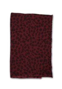 CASH-MERE LEOPARD - Sciarpa - burgunderrot