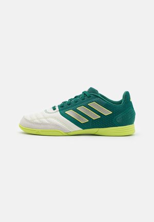 TOP SALA COMPETITION INDOOR - Indoor football boots - off white/collegiate green/pulse lime