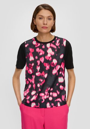 s.Oliver BLACK LABEL IM FABRICMIX - Blouse - schwarz