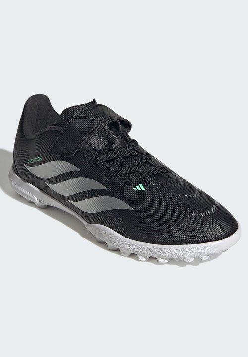 adidas PREDATOR CLUB HOOK LOOP TURF KIDS UNISEX - Botines de fútbol para césped - core black silver metallic pulse mint — photo 2