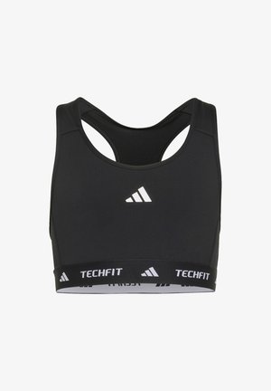 adidas Performance, JUNIOR GIRL TECHFIT POWER BRA - Sportovní podprsenka - black/white