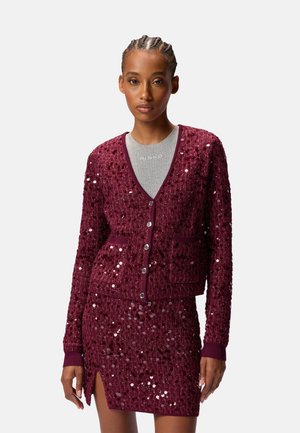 MAMMA MIA MULTI PAILLETTES - Cardigan - red-r57