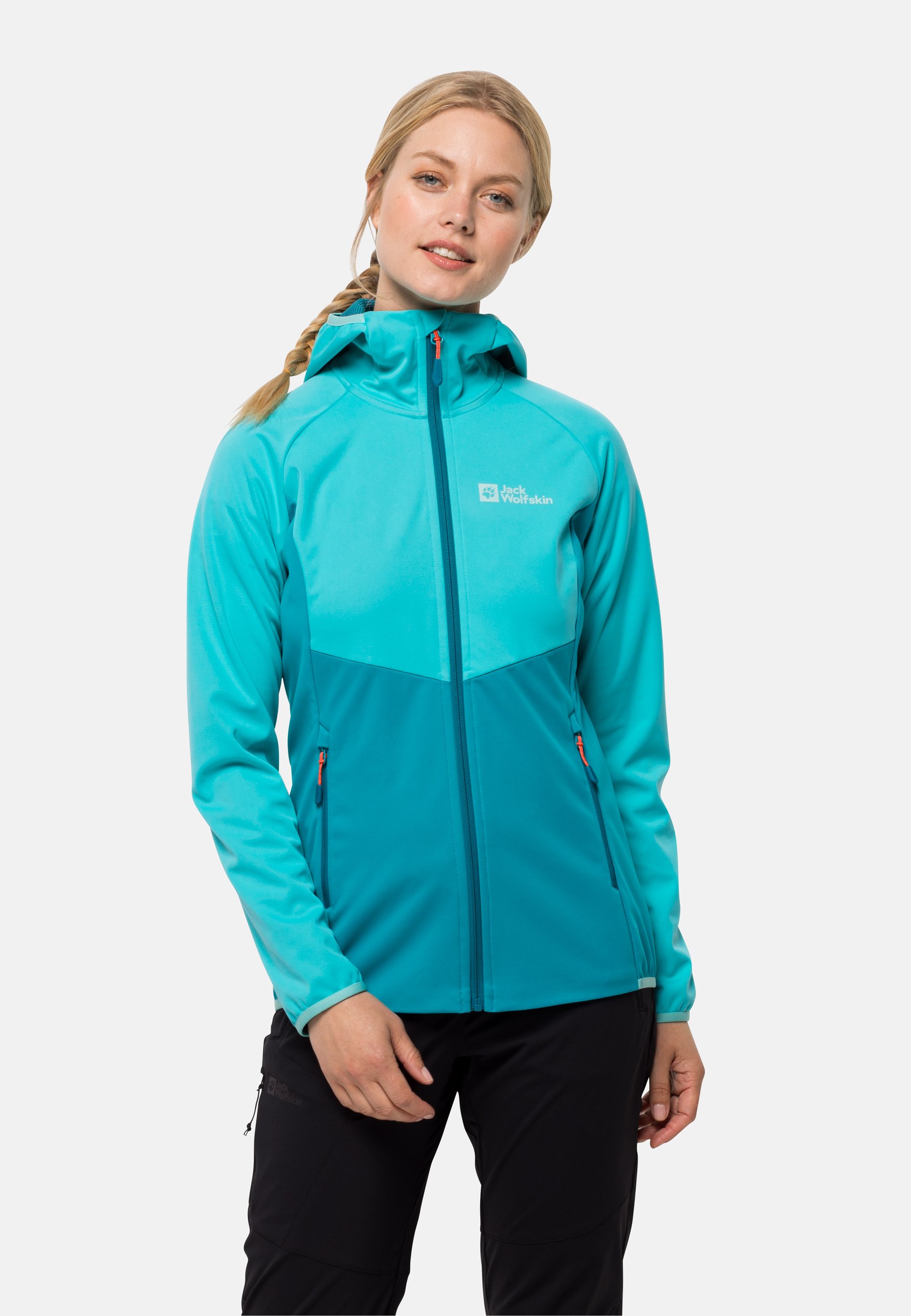 Jack Wolfskin GO HIKE Soft shell jacket tile blue/blue Zalando
