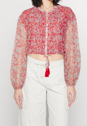 Overhemdblouse - red