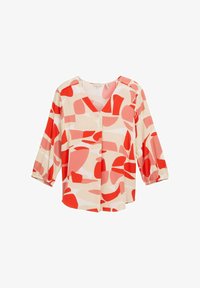 Selected, red dots and shapes design