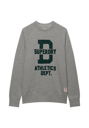 Superdry & Co, SUPERDRY ATHLETIC FELT APPLIQUE CREW NECK SWEATSHIRT.. - Sweatshirt - dark vintage grey marl