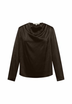 A-VIEW, SINDA DRAPE BLOUSE - Μπλούζα - dark brown