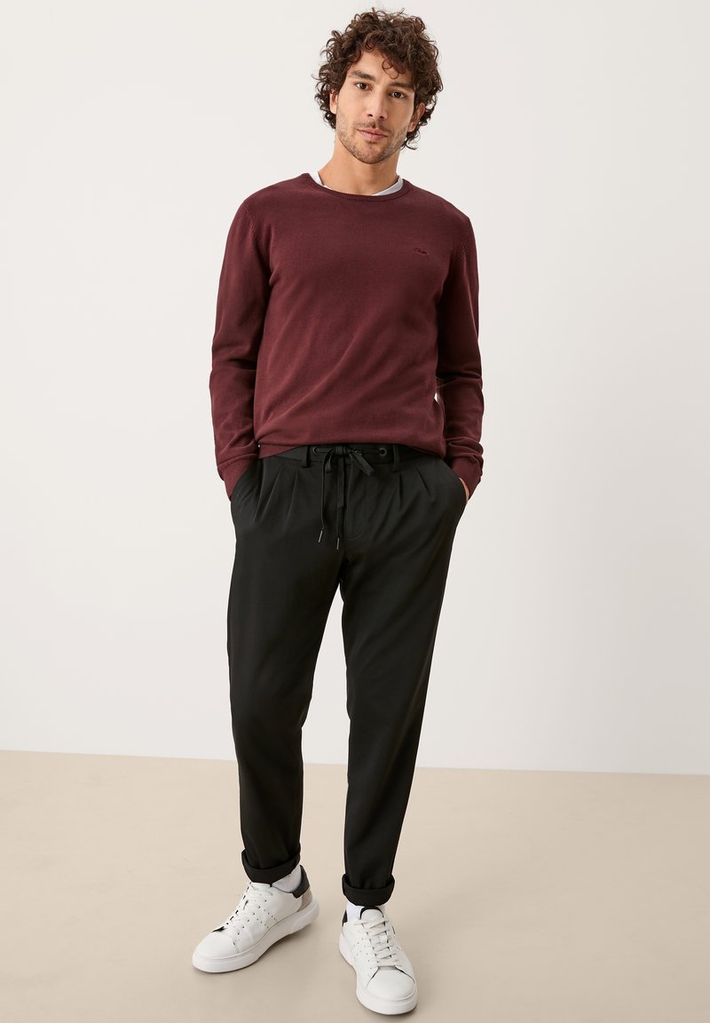 Herren Chinos | s.Oliver Stoffhose black/schwarz - NZ26910 Herren Chinos | s.Oliver Stoffhose black/schwarz - NZ26910