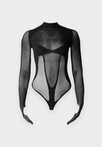 SEAMLESS LONG SLEEVES BODY - Top s dlouhým rukávem - nero