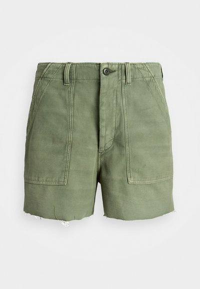 Polo Ralph Lauren COTTON REVERSE SATEEN FLAT FRONT - Šortky - olive