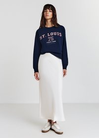 Calliope GIROCOLLO CON SCRITTA COLLEGE - Sweatshirt - blu notte